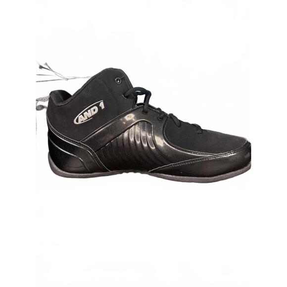 AND1 Men's Black High-Top Basketball Sneakers. Size 12, New without box - Picture 1 of 9